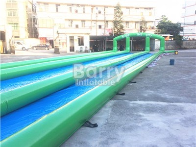  Long Inflatable Slip And Slide,Large Project Green Slide The City For Adult BY-STC-025